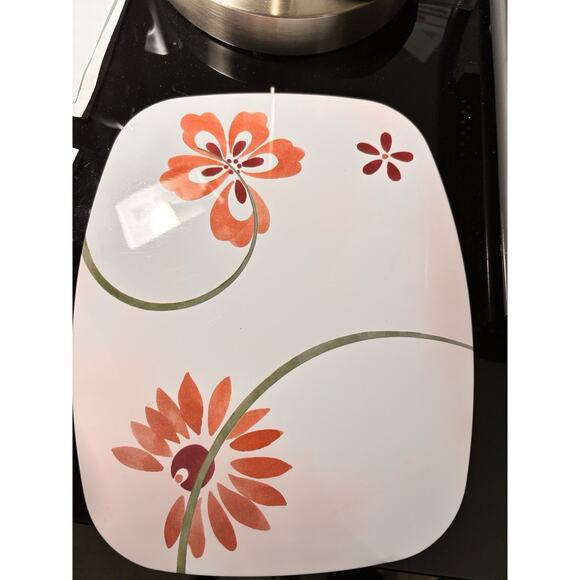 Pretty CORELLE Coordinates PRETTY PINK Pattern Tidbit Tray & Heat Pad Trivet - Picture 12 of 12